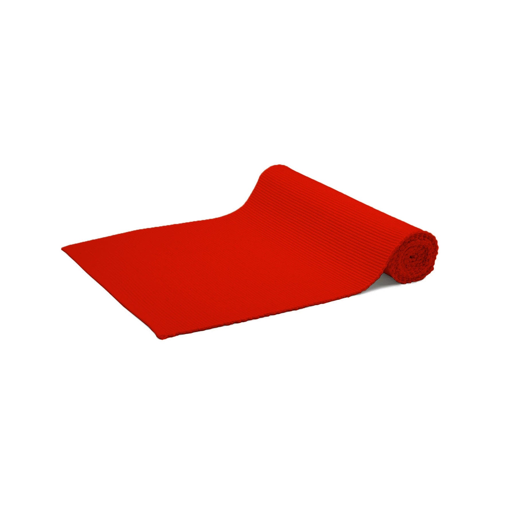 Rans Lollipop Cotton Ribbed Table Runner 135x33cm Red