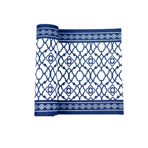 Rans Cotton Vintage Table Runner 150x33cm Indigo Blue