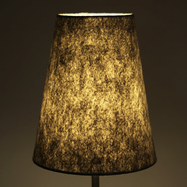 Jerome Floor Lamp Light Concrete Base Grey Felt Cone Shade Industrial