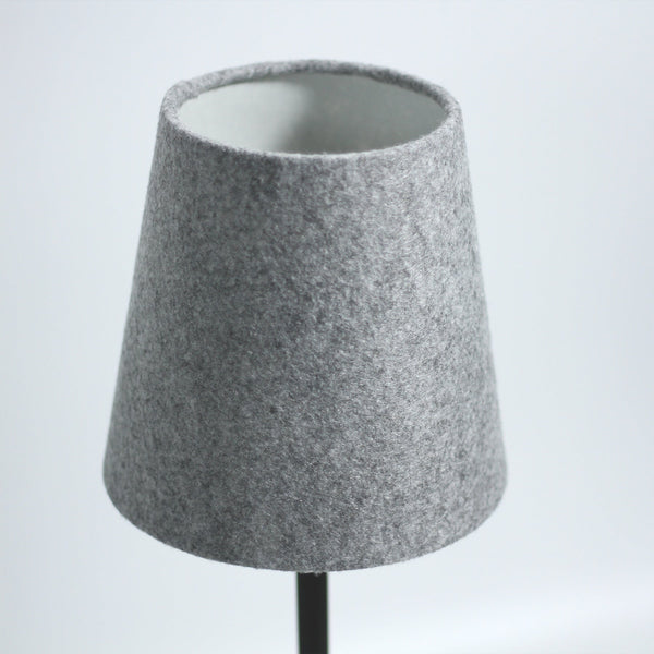 Jerome Bedside Coffee Side Table Lamp Light Grey Concrete Base Cone Shade