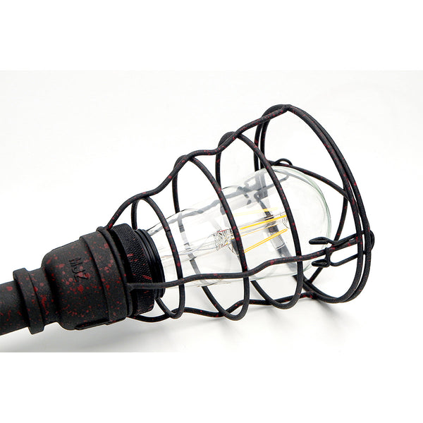 Vantage Rusty Vintage Look Pipe Rope Pendant Ceiling Light Lamp Industrial