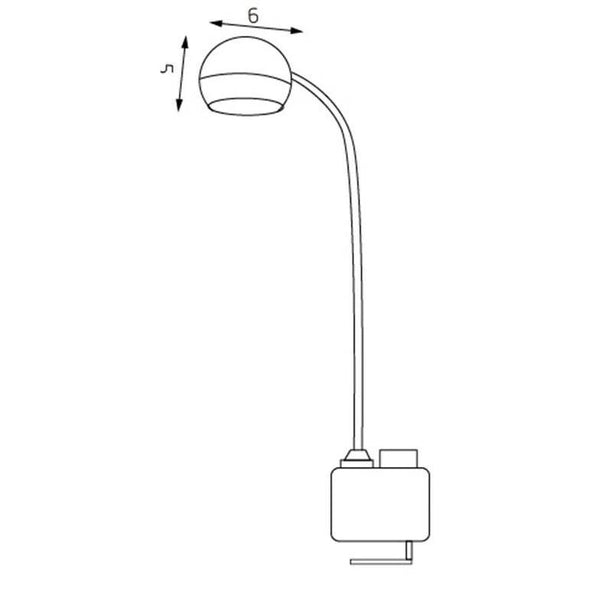 LED Multi Function Gooseneck Desk Table Office Lamp Light