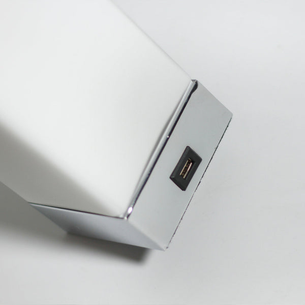 Jessica Rectangle Touch Side End Coffee Table Lamp Light USB Port